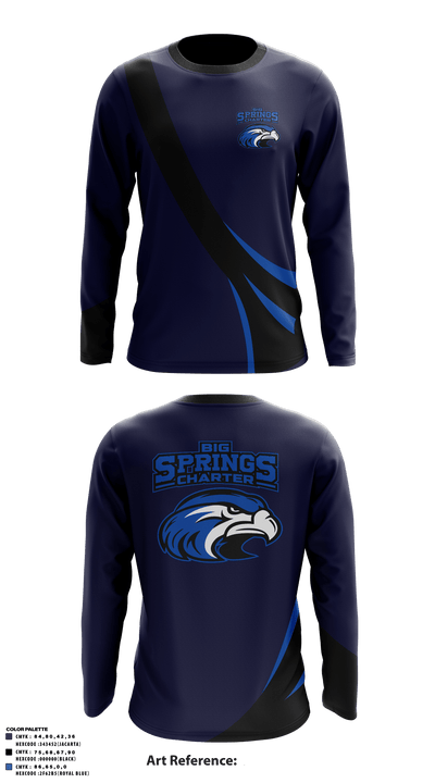 Big Springs Charter School 2846694 Long Sleeve Performance Shirt - 41