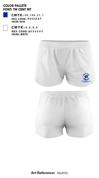 Womens Shorts, Whittier Middle School Cross Country, Cross Country, Teamtime, Team time, sublimation, custom sports apparel, team uniforms, spirit wear, spiritwear, sports uniforms, custom shirts, team store, custom team store, fundraiser sports, apparel fundraiser