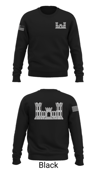Crew Neck Sweatshirt, 250TH ENGINEERING COMPANY, National Guard, Teamtime, Team time, sublimation, custom sports apparel, team uniforms, spirit wear, spiritwear, sports uniforms, custom shirts, team store, custom team store, fundraiser sports, apparel fundraiser