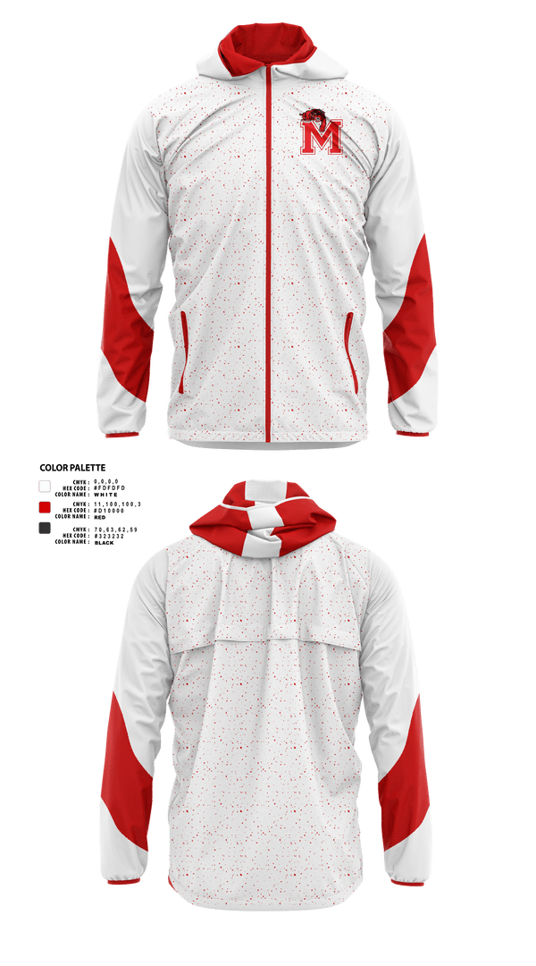Windbreaker, Morrison High School Basketball, Women's Basketball, Teamtime, Team time, sublimation, custom sports apparel, team uniforms, spirit wear, spiritwear, sports uniforms, custom shirts, team store, custom team store, fundraiser sports, apparel fundraiser