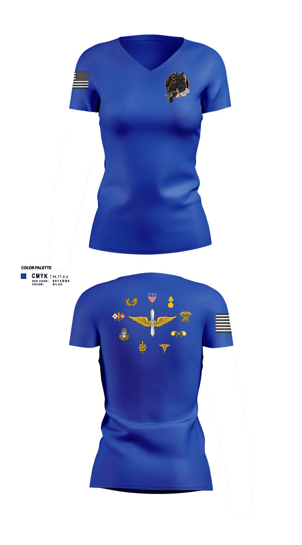 Womens Short Sleeve Vneck Shirt, HHC/1-214 GSAB       Hellhounds, Army, Teamtime, Team time, sublimation, custom sports apparel, team uniforms, spirit wear, spiritwear, sports uniforms, custom shirts, team store, custom team store, fundraiser sports, apparel fundraiser