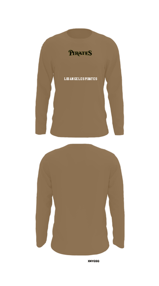 Long Sleeve Performance Shirt, Los Angeles Pirates, Softball, Teamtime, Team time, sublimation, custom sports apparel, team uniforms, spirit wear, spiritwear, sports uniforms, custom shirts, team store, custom team store, fundraiser sports, apparel fundraiser