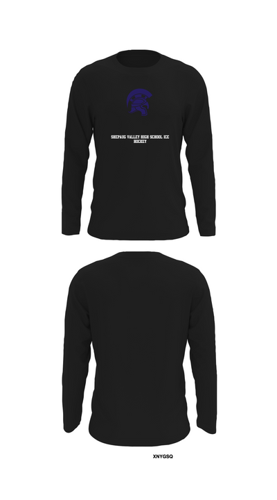 Shepaug Valley High School Ice Hockey 43767452 Long Sleeve Performance Shirt - 27