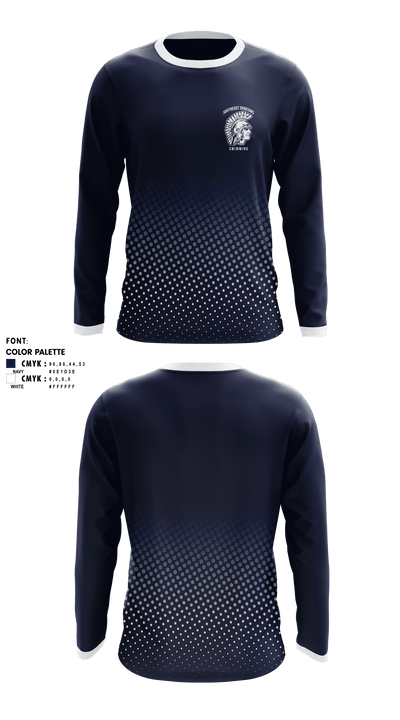Southeast Spartans 7835642 Long Sleeve Performance Shirt - 1