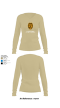 4th Law Enforcement Battalion Bravo Company 77737735 Women's Long Sleeve V-neck Shirt - 82