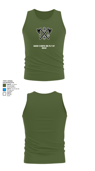 Tank Top, Baker 3-509th 3rd Plt 1st squad, Army, Teamtime, Team time, sublimation, custom sports apparel, team uniforms, spirit wear, spiritwear, sports uniforms, custom shirts, team store, custom team store, fundraiser sports, apparel fundraiser