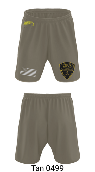 Athletic Shorts With Pockets, Zeus Protections, Police, Teamtime, Team time, sublimation, custom sports apparel, team uniforms, spirit wear, spiritwear, sports uniforms, custom shirts, team store, custom team store, fundraiser sports, apparel fundraiser