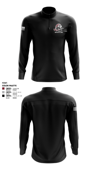 Quarter Zip Jacket, Braden River High School Wrestling, Wrestling, Teamtime, Team time, sublimation, custom sports apparel, team uniforms, spirit wear, spiritwear, sports uniforms, custom shirts, team store, custom team store, fundraiser sports, apparel fundraiser