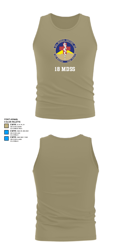 Tank Top, 18 MDSS, Air Force, Teamtime, Team time, sublimation, custom sports apparel, team uniforms, spirit wear, spiritwear, sports uniforms, custom shirts, team store, custom team store, fundraiser sports, apparel fundraiser