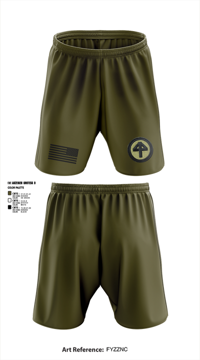 44th infantry brigade 38050095 Athletic Shorts With Pockets - 1