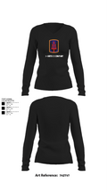 1-169th E Company 39061427 Women's Long Sleeve V-neck Shirt - 21