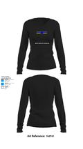 Logan View High School Golf 457859 Women's Long Sleeve V-neck Shirt - 34