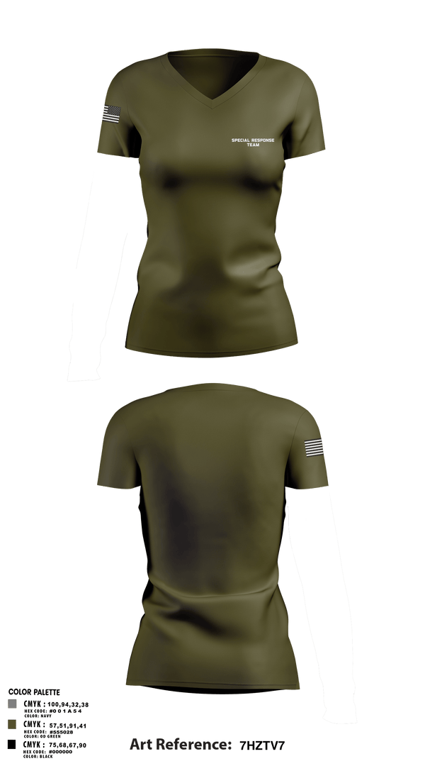 Womens Short Sleeve Vneck Shirt, Special Response Team, Police, Teamtime, Team time, sublimation, custom sports apparel, team uniforms, spirit wear, spiritwear, sports uniforms, custom shirts, team store, custom team store, fundraiser sports, apparel fundraiser
