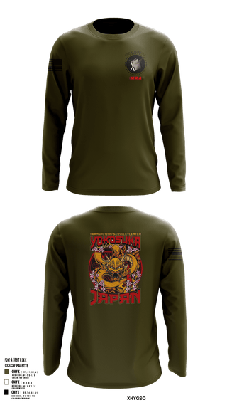 Long Sleeve Performance Shirt, Transactional Service Center Yokosuka, Navy, Teamtime, Team time, sublimation, custom sports apparel, team uniforms, spirit wear, spiritwear, sports uniforms, custom shirts, team store, custom team store, fundraiser sports, apparel fundraiser