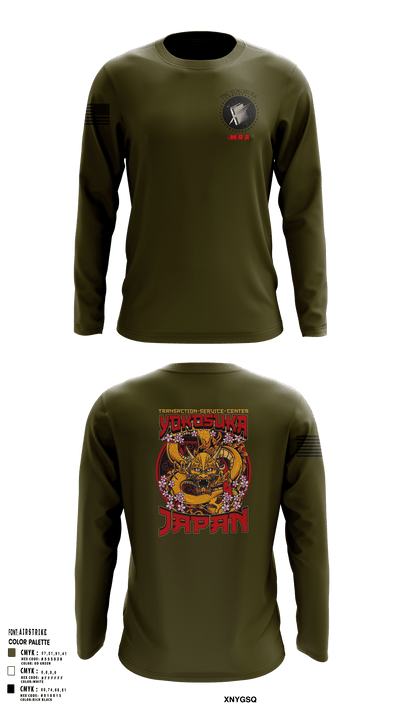 Transactional Service Center Yokosuka 4835947 Long Sleeve Performance Shirt - 122