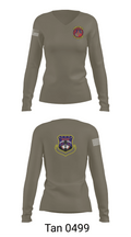 18th Civil Engineer Sq 16375952 Women's Long Sleeve V-neck Shirt - 77