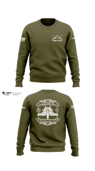 Crew Neck Sweatshirt, Q TROOP 2/278 ACR, National Guard, Teamtime, Team time, sublimation, custom sports apparel, team uniforms, spirit wear, spiritwear, sports uniforms, custom shirts, team store, custom team store, fundraiser sports, apparel fundraiser
