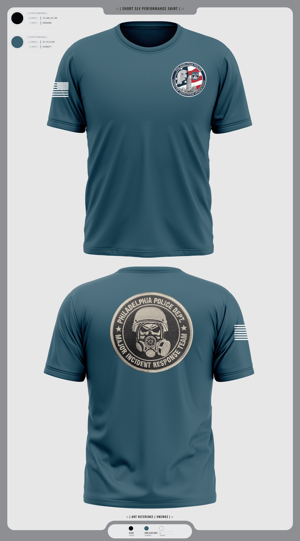 Short Sleeve Performance Shirt, Philadelphia Police Counter Terrorism Operations, Police, Teamtime, Team time, sublimation, custom sports apparel, team uniforms, spirit wear, spiritwear, sports uniforms, custom shirts, team store, custom team store, fundraiser sports, apparel fundraiser