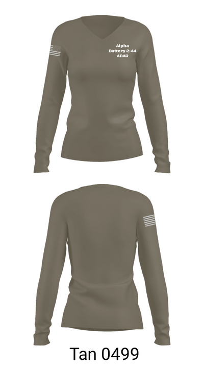 Alpha Battery 2-44 ADAR 30836151 Women's Long Sleeve V-neck Shirt - 76