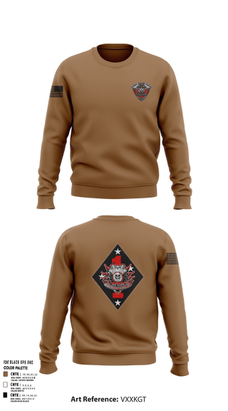 Crew Neck Sweatshirt, 3rd AABN MTU, Marines, Teamtime, Team time, sublimation, custom sports apparel, team uniforms, spirit wear, spiritwear, sports uniforms, custom shirts, team store, custom team store, fundraiser sports, apparel fundraiser
