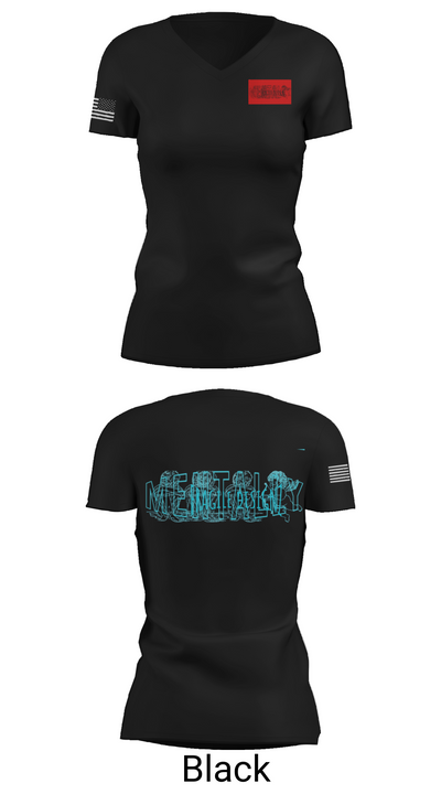 MENTALLY FRAGILE DESIGNZ 82373219 Women's Short Sleeve V-neck Shirt - 38