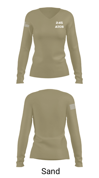 Womens Long Sleeve Vneck Shirt, 245 ATCS, Air Force, Teamtime, Team time, sublimation, custom sports apparel, team uniforms, spirit wear, spiritwear, sports uniforms, custom shirts, team store, custom team store, fundraiser sports, apparel fundraiser