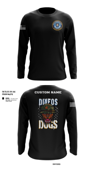 Long Sleeve Performance Shirt, DINFOS, Army, Teamtime, Team time, sublimation, custom sports apparel, team uniforms, spirit wear, spiritwear, sports uniforms, custom shirts, team store, custom team store, fundraiser sports, apparel fundraiser