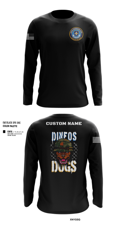 DINFOS 37015122 Long Sleeve Performance Shirt 36
