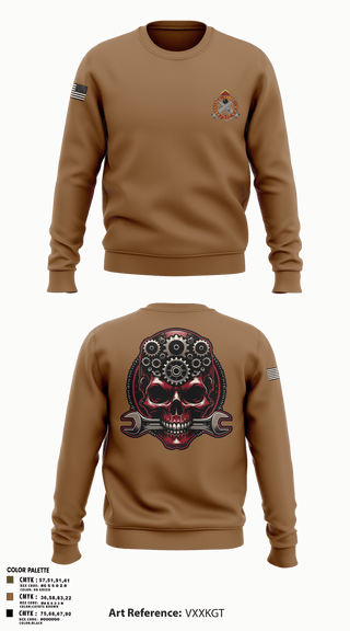 Crew Neck Sweatshirt, 531st Hospital Center, Army, Teamtime, Team time, sublimation, custom sports apparel, team uniforms, spirit wear, spiritwear, sports uniforms, custom shirts, team store, custom team store, fundraiser sports, apparel fundraiser