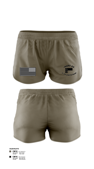 Womens Shorts, , National Guard, Teamtime, Team time, sublimation, custom sports apparel, team uniforms, spirit wear, spiritwear, sports uniforms, custom shirts, team store, custom team store, fundraiser sports, apparel fundraiser