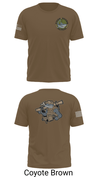 Old School Cotton Feel Shirt, Wilmington Tiger Shark, Army, Teamtime, Team time, sublimation, custom sports apparel, team uniforms, spirit wear, spiritwear, sports uniforms, custom shirts, team store, custom team store, fundraiser sports, apparel fundraiser