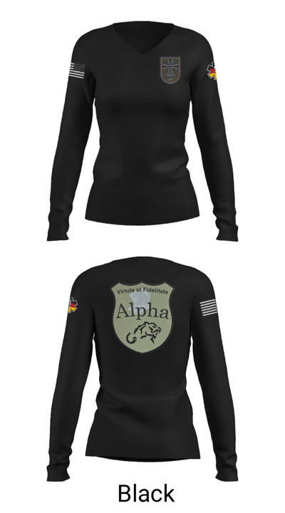 4./401 PzGrenBtl 62618383 Women's Long Sleeve V-neck Shirt - 37