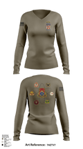 SPO Nation 55364584 Women's Long Sleeve V-neck Shirt - 125