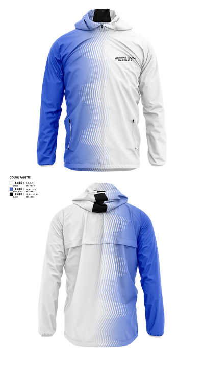 Hopkins Youth Baseball Association 63063928 Windbreaker - 1