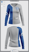 Piedmont Youth Wrestling 88138842 Women's Long Sleeve V-neck Shirt - 2