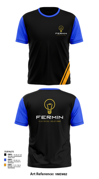 Short Sleeve Performance Shirt, Fermin Electrical Solutions, , Teamtime, Team time, sublimation, custom sports apparel, team uniforms, spirit wear, spiritwear, sports uniforms, custom shirts, team store, custom team store, fundraiser sports, apparel fundraiser