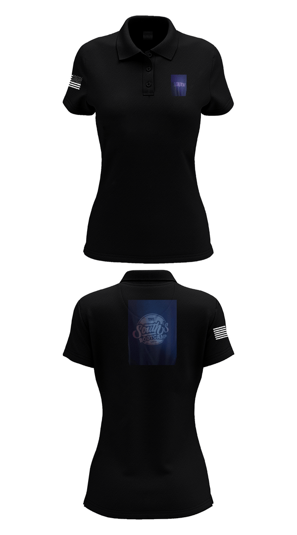 Womens Short Sleeve Performance Polo, South’s Boot Camp, , Teamtime, Team time, sublimation, custom sports apparel, team uniforms, spirit wear, spiritwear, sports uniforms, custom shirts, team store, custom team store, fundraiser sports, apparel fundraiser