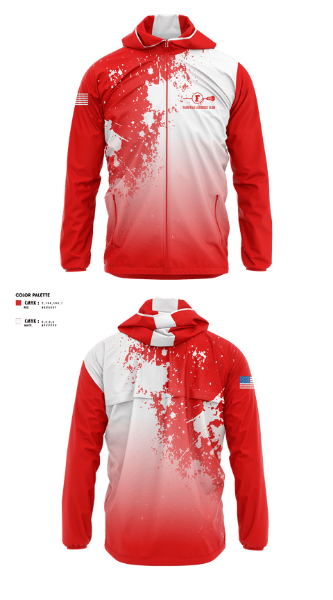 Windbreaker, Fairfield Lacrosse Club, Women's Lacrosse, Teamtime, Team time, sublimation, custom sports apparel, team uniforms, spirit wear, spiritwear, sports uniforms, custom shirts, team store, custom team store, fundraiser sports, apparel fundraiser
