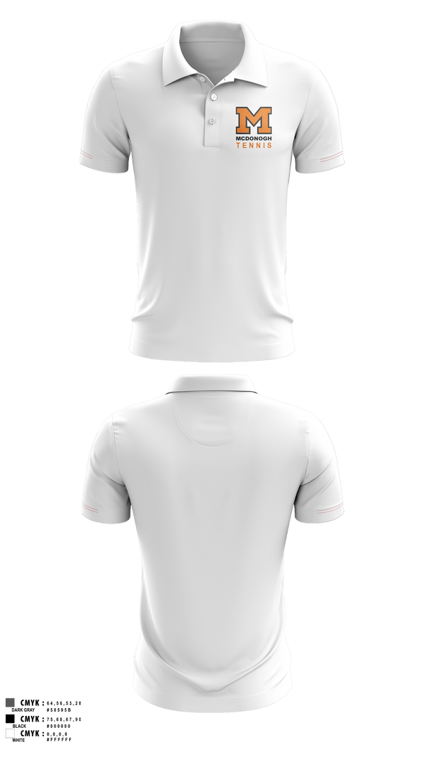 Short Sleeve Performance Polo, Girls Tennis McDonogh School, Tennis, Teamtime, Team time, sublimation, custom sports apparel, team uniforms, spirit wear, spiritwear, sports uniforms, custom shirts, team store, custom team store, fundraiser sports, apparel fundraiser