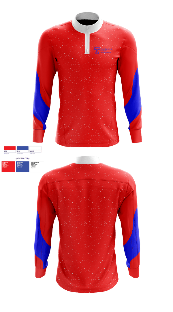 Quarter Zip Jacket, Trinity High School Cross Country, Cross Country, Teamtime, Team time, sublimation, custom sports apparel, team uniforms, spirit wear, spiritwear, sports uniforms, custom shirts, team store, custom team store, fundraiser sports, apparel fundraiser