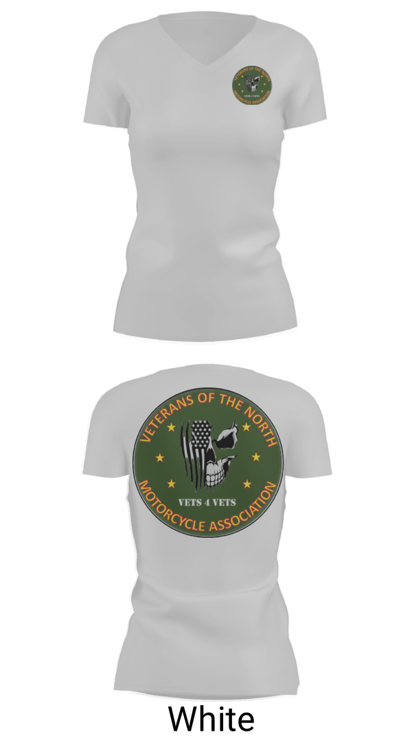 Women's Short Sleeve Vneck Shirt, Veterans of the North, , Teamtime, Team time, sublimation, custom sports apparel, team uniforms, spirit wear, spiritwear, sports uniforms, custom shirts, team store, custom team store, fundraiser sports, apparel fundraiser