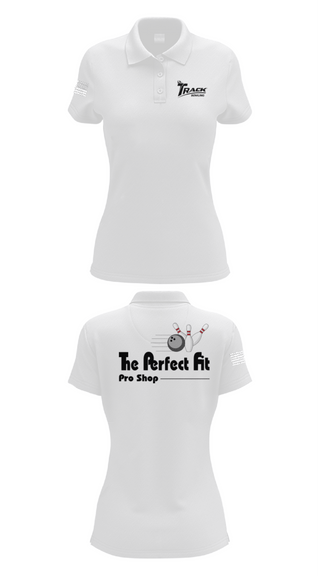 Womens Short Sleeve Performance Polo, The Perfect Pro Shop, Bowling, Teamtime, Team time, sublimation, custom sports apparel, team uniforms, spirit wear, spiritwear, sports uniforms, custom shirts, team store, custom team store, fundraiser sports, apparel fundraiser