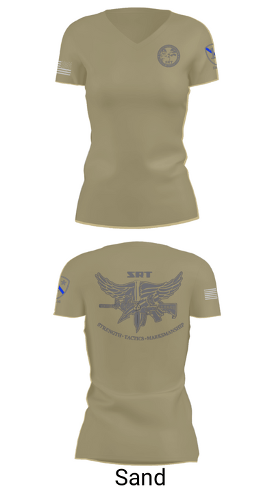Special Reaction Team 97886271 Women's Short Sleeve V-neck Shirt - 88