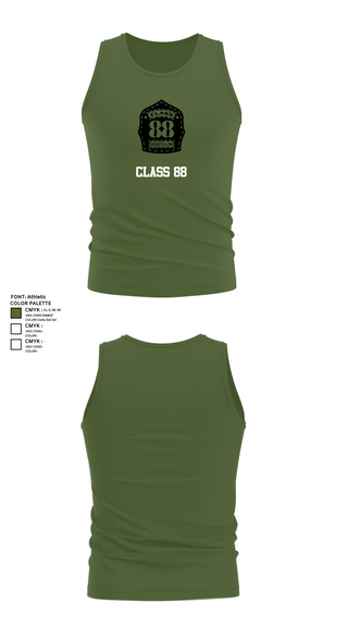 Tank Top, Class 88, Air Force, Teamtime, Team time, sublimation, custom sports apparel, team uniforms, spirit wear, spiritwear, sports uniforms, custom shirts, team store, custom team store, fundraiser sports, apparel fundraiser