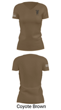 1st Plt, A Co, 2-325 AIR 48515374 Women's Short Sleeve V-neck Shirt - 8