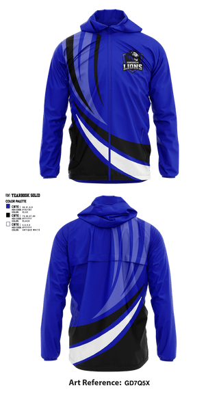Windbreaker, Concordia Lions Viersen, Football, Teamtime, Team time, sublimation, custom sports apparel, team uniforms, spirit wear, spiritwear, sports uniforms, custom shirts, team store, custom team store, fundraiser sports, apparel fundraiser