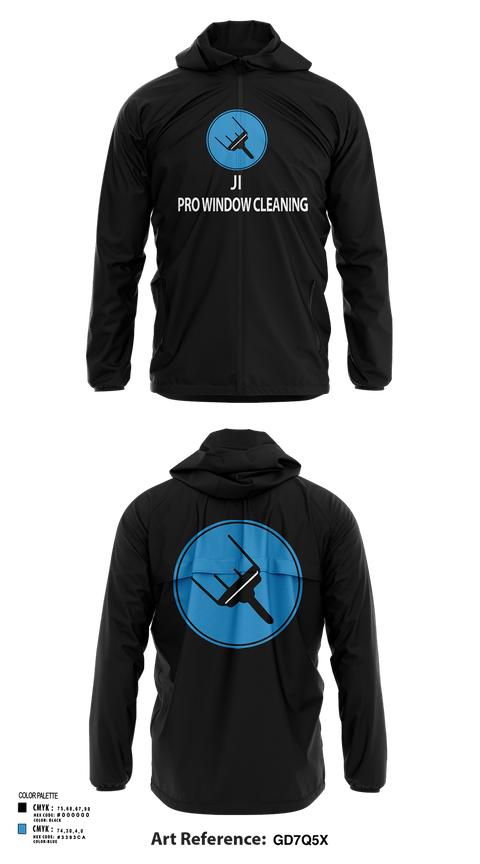 Windbreaker, Ji pro Windows cleaning, , Teamtime, Team time, sublimation, custom sports apparel, team uniforms, spirit wear, spiritwear, sports uniforms, custom shirts, team store, custom team store, fundraiser sports, apparel fundraiser