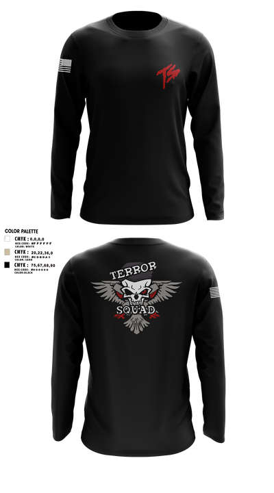 Terro Squad 89875983 Long Sleeve Performance Shirt - 6