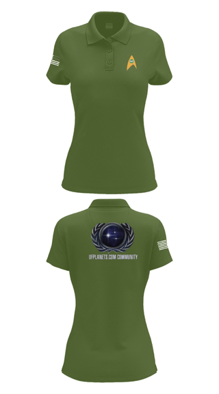 Womens Short Sleeve Performance Polo, UFP, Air Force, Teamtime, Team time, sublimation, custom sports apparel, team uniforms, spirit wear, spiritwear, sports uniforms, custom shirts, team store, custom team store, fundraiser sports, apparel fundraiser