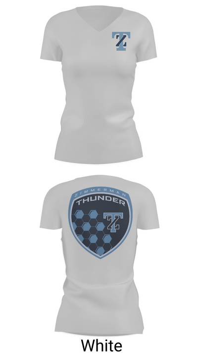 Thunder 93685505 Women's Short Sleeve V-neck Shirt - 10
